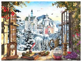 Dominic Davison : The Fairytale Castle | Pintoo puzzles 1200 pieces