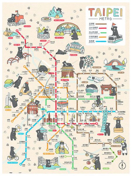 Go! Taipei Metro | puzzles Pintoo 1200 piezas