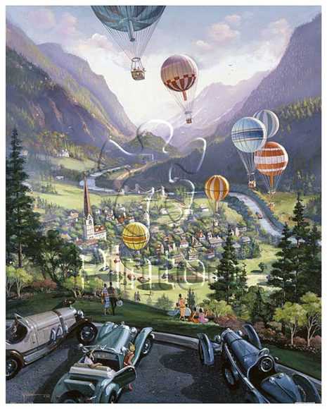Michael Young : Up Up and Away | Pintoo puzzles 2000 pieces