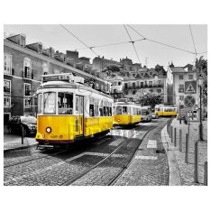 Yellow Trams in Lisbon | Pintoo puzzles 2000 pieces