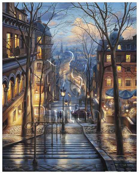 Evgeny Lushpin : Montmartre Spring | Pintoo puzzles 2000 pieces