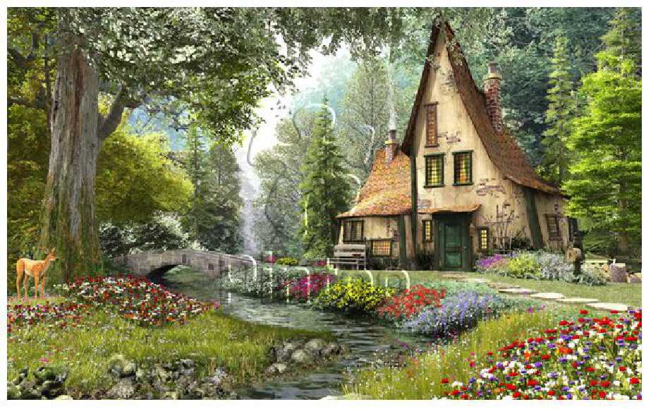 Dominic Davison : Toadstool Cottage | Pintoo puzzles 4000 pieces