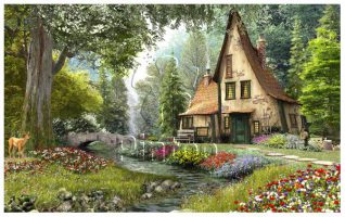 Dominic Davison : Toadstool Cottage | puzzles Pintoo 4000 pièces