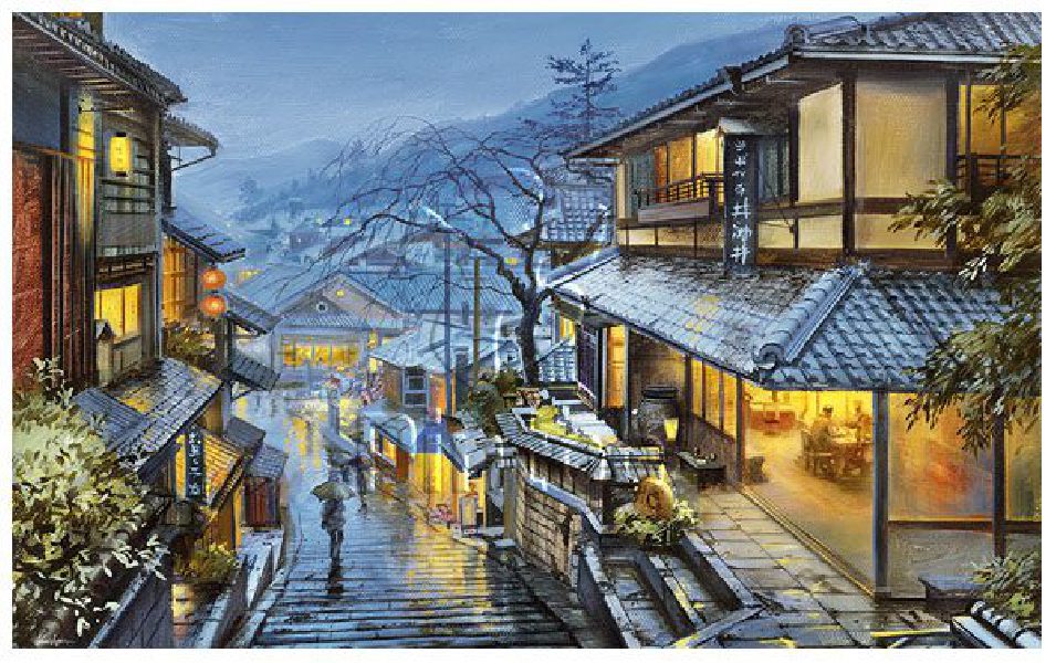 Evgeny Lushpin : Old Kyoto | puzzles Pintoo 4000 peces