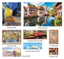 Beautiful Collage of Tranquil Streets | Pintoo puzzles 300 pieces