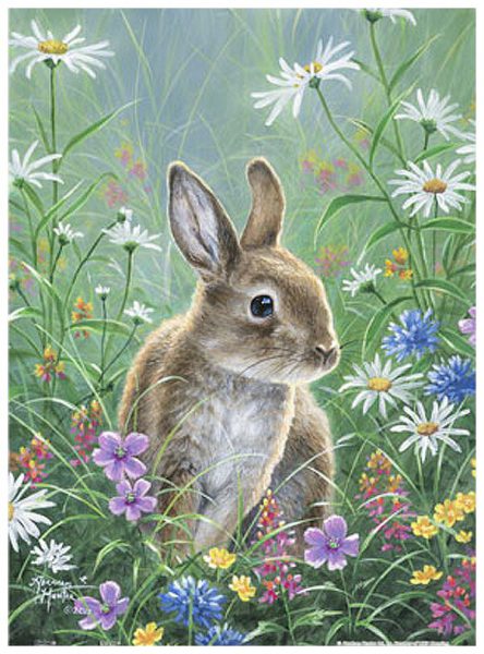 Abraham Hunter : Spring Bunny | Pintoo puzzles 300 pieces
