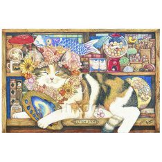 Cotton Lion : Cat Artist | puzzles Pintoo 600 pièces