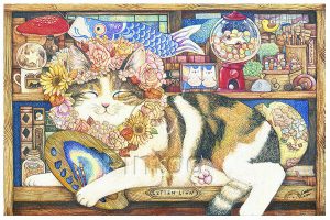Cotton Lion : Cat Artist | puzzles Pintoo 600 peces