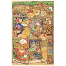 Cotton Lion : Fox's Christmas Store | Pintoo puzzles 600 pieces