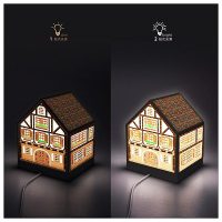 half timbered house : LED | Pintoo 3D-puzzles 208 pieces