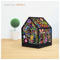 cheerful elephants : LED | puzzles-3D Pintoo 208 pièces