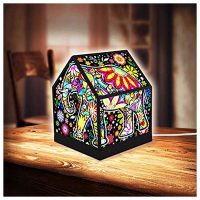cheerful elephants : LED | puzzles-3D Pintoo 208 piezas