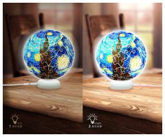 Van Gogh : The Starry Night LED | puzzles-3D Pintoo 60 pièces