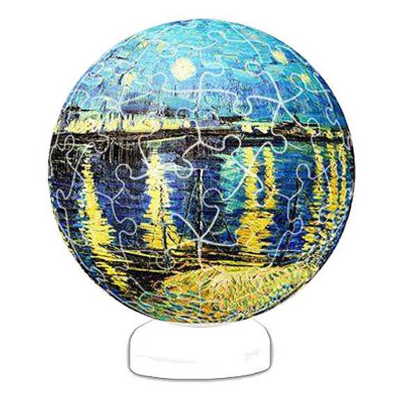 Van Gogh : The Starry Night Over The Rhone LED | puzzles-3D Pintoo 60 peces