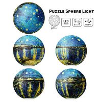 Van Gogh : The Starry Night Over The Rhone LED | Pintoo 3D-puzzles 60 pieces