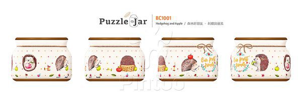 Hedgehog and Apple | puzzles-3D Pintoo 64 peces