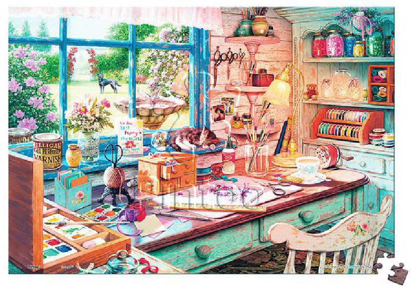 Steve Read : Grandmas Craft Shed | puzzles Pintoo 368 piezas