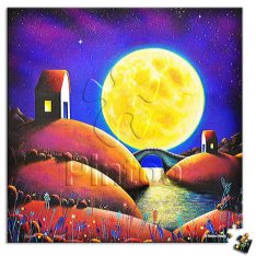 Darren Mundy : Golden Moon River | puzzles Pintoo 256 pièces