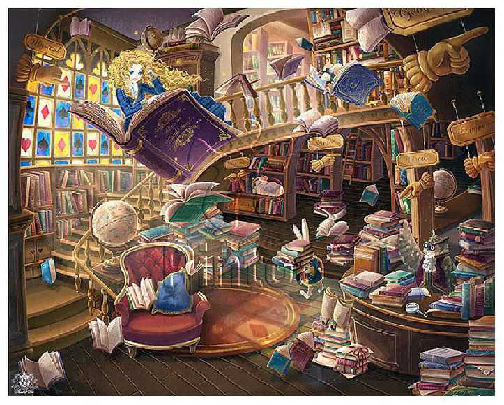 Stanley : Alice in Wonderland : Magic Library | Pintoo puzzles 2000 pieces
