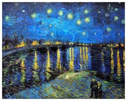 Vincent van Gogh : Starry Night Over the Rhone | Pintoo puzzles 2000 pieces