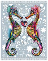 The Colorful Hippocampus | puzzles Pintoo 500 piezas