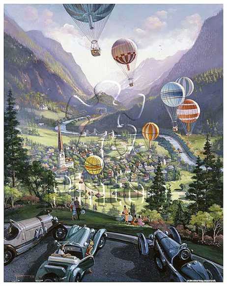 Michael Young : Up Up and Away | Pintoo puzzles 500 pieces