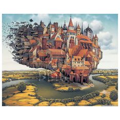 Jacek Yerka : City is Landing | puzzles Pintoo 500 pièces