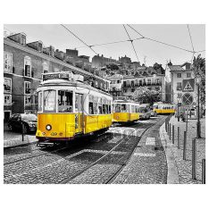 Yellow Trams in Lisbon | puzzles Pintoo 500 peces