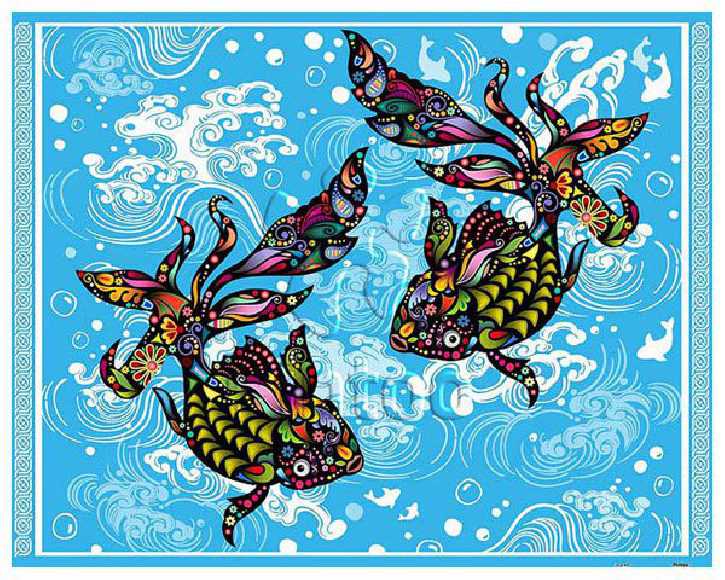 The Brilliant Goldfish | Pintoo puzzles 500 pieces