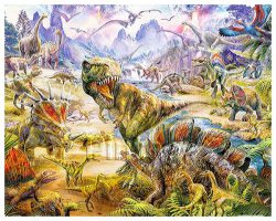 Jan Patrik Krasny : Dinosaurs | Pintoo puzzles 500 pieces