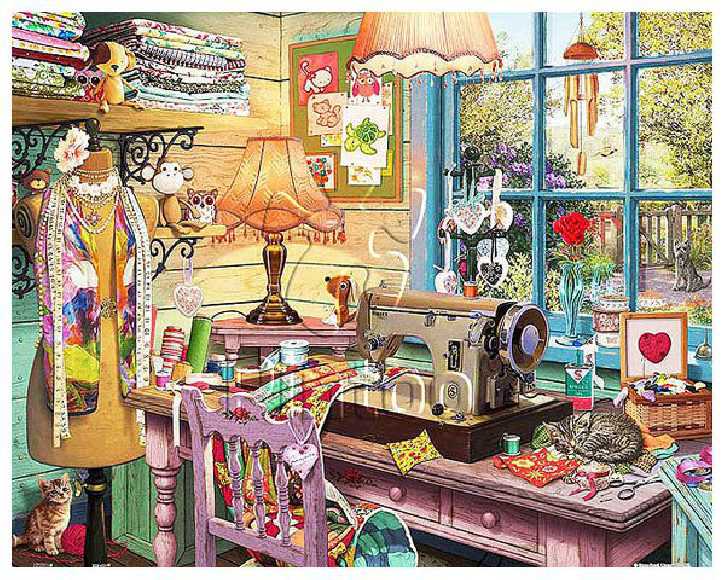Steve Read : Sewing Shed | puzzles Pintoo 500 pièces