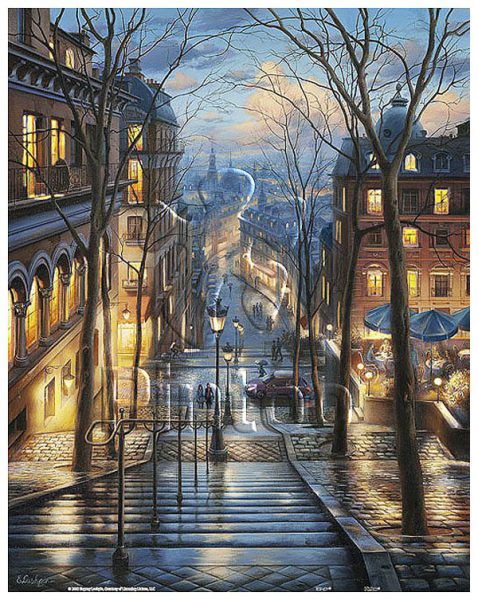 Evgeny Lushpin : Montmartre Spring | puzzles Pintoo 500 peces