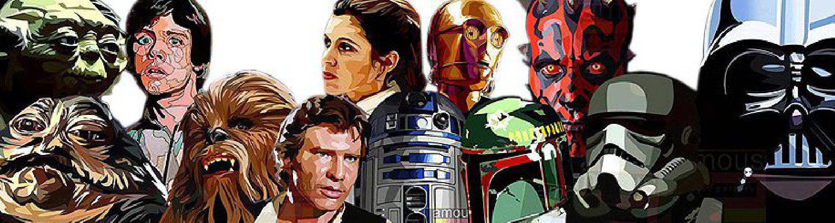 Star-Wars characters | Pop-Art style paintings to decorate