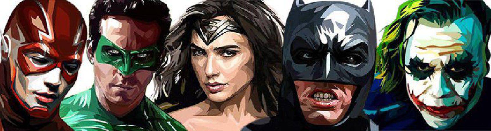 DC-Comics characters | Pop-Art style paintings to decorate