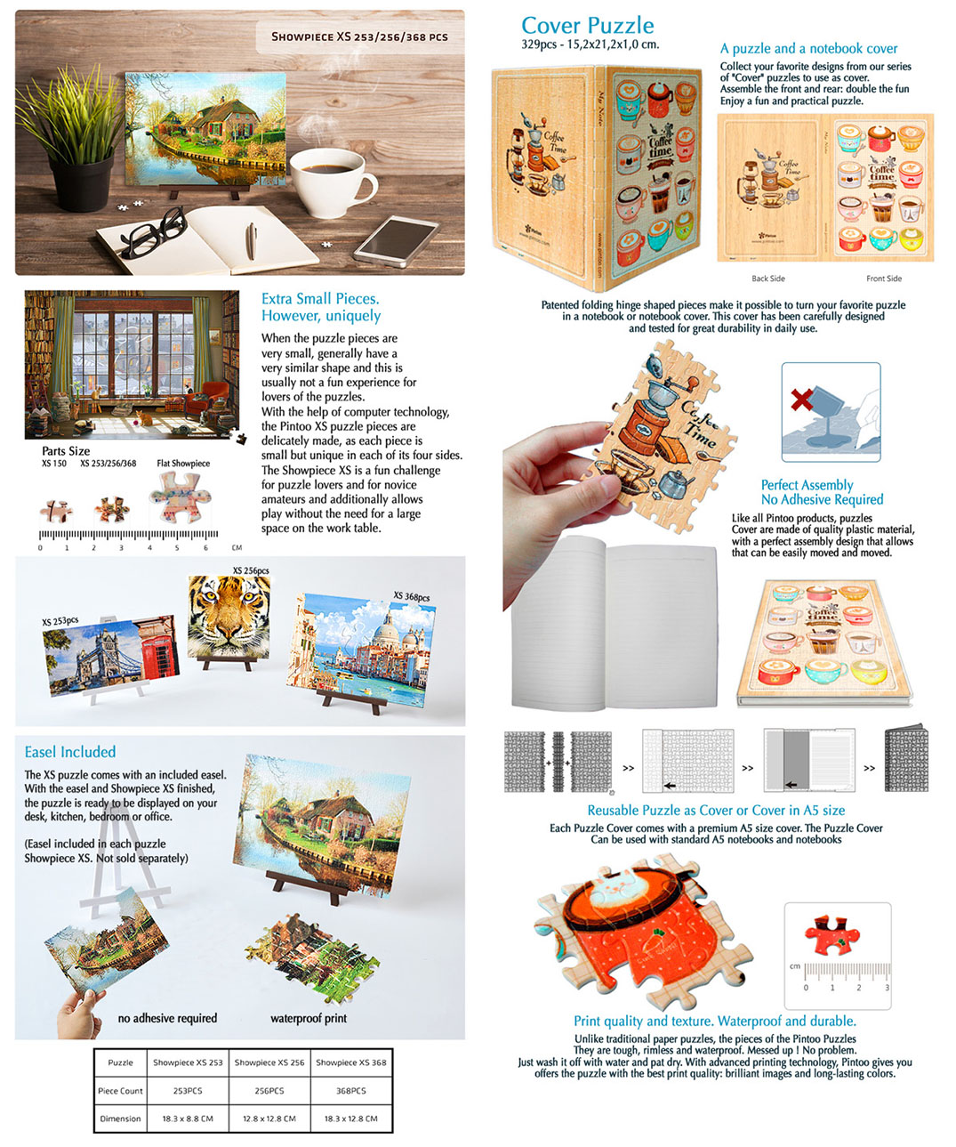 information about Pintoo Special puzzles : Showpiece XS / Cover / Canvas / Double Sided